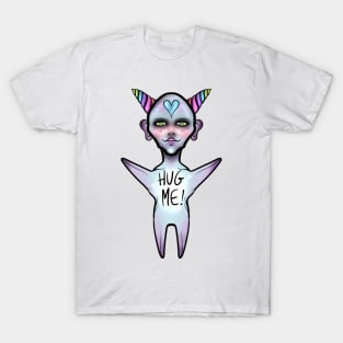 Cute Creature Unicorn Marshmallow- HUG ME! T-Shirt